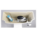 AQUALINE - ANTIK WC nádržka vrátane splachovacieho mechanizmu, biela AK107-208