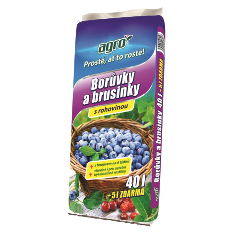 AGRO Substrát pre čučoriedky a brusnice 40 l + 5 l ZADARMO