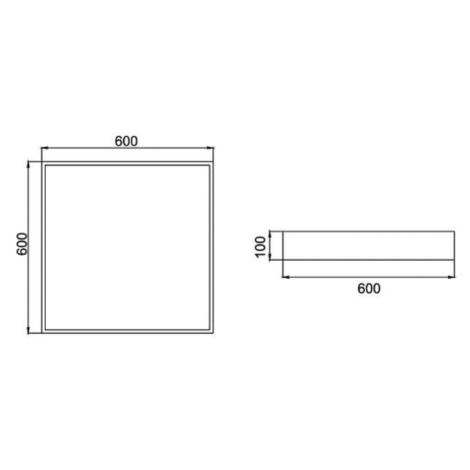 Stropné svietidlo BRUMBERG LED Biro Square, on/off, biele, 4 000 K