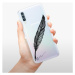 Odolné silikónové puzdro iSaprio - Writing By Feather - black - Samsung Galaxy A50