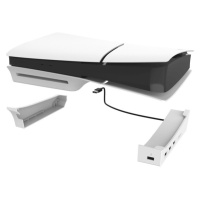 iPega P5S008 Horizontálne Stojan s USB HUB pre PS5 Slim biely