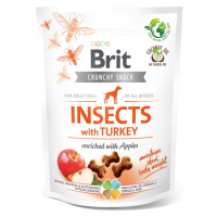 BRIT Care Crunchy Snack Insects with Turkey maškrty pre psov 200 g