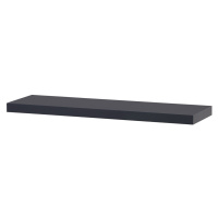 AUTRONIC P-013 GREY2 Polička nástenná 90 cm, MDF, farba tmavo sivý mat, baleno v ochranej fólii