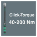 WERA Sada Momentový kľúč 1/2" Click-Torque C 3 Set 2, 40 - 20 Nm, 11 dielna