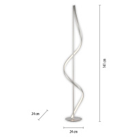 Paul Neuhaus Q-Swing stojacia LED lampa, oceľ