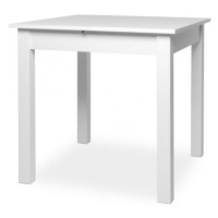 Rozkladací jedálenský stôl Coburg 80x80 cm, biely%