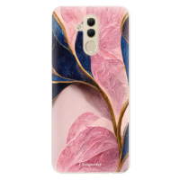 Silikónové puzdro iSaprio - Pink Blue Leaves - Huawei Mate 20 Lite