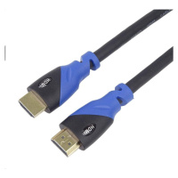 PREMIUMCORD HDMI - Ultra HDTV kábel, 5 m (farebný, pozlátené konektory)