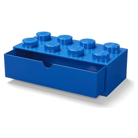 LEGO® stolný box 8 so zásuvkami - modrá
