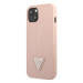 Plastové puzdro Guess na Apple iPhone 14 Plus GUHCP14MPSATLP HC Saffiano PU Triangle ružové