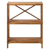 Regál z dubového dreva v prírodnej farbe 70x87 cm X-Shelf – Unique Furniture