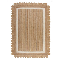 Kusový koberec Grace Jute Natural/White Rozmery kobercov: 160x230