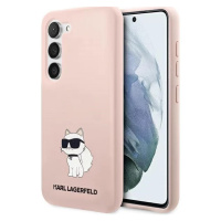 Kryt Karl Lagerfeld Samsung Galaxy S23+ hardcase pink Silicone Choupette (KLHCS23MSNCHBCP)