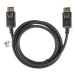 LANBERG pripojovací kábel DisplayPort 1.2 M/M, 4K@60Hz, dĺžka 1,8m, čierny, so západkou, pozláte
