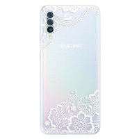 Odolné silikónové puzdro iSaprio - White Lace 02 - Samsung Galaxy A50