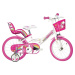 DINO Bikes - Detský bicykel 14" 144 RUN Jednorožec 2019