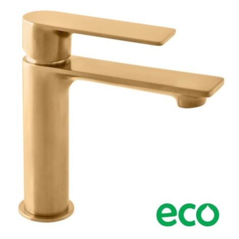 RAV SLEZÁK Nil umývadlová batéria bez výpuste kartáčovaná zlatá NL126.5ZK