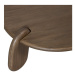 Hnedý okrúhly konferenčný stolík s doskou v dekore orechového dreva ø 100 cm Imbue – BePureHome