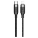 Nabíjací a dátový kábel USB Type-C, Lightning, 120 cm, 2400 mA, rýchle nabíjanie, PD, vzor šnúrk