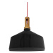Čierne závesné svietidlo s kovovým tienidlom ø 26 cm Robinson - Candellux Lighting