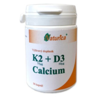 NATURICA K2 + D3 Calcium 30 kapsúl