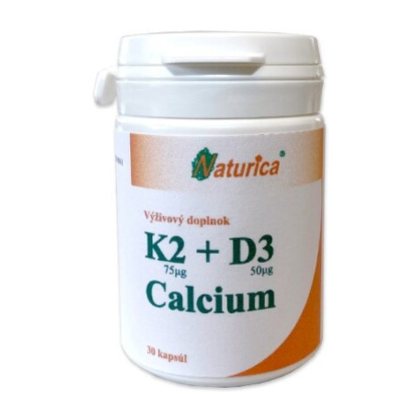 NATURICA K2 + D3 Calcium 30 kapsúl