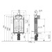 ALCADRAIN Renovmodul - predstenový inštalačný systém s chrómovým tlačidlom M1721 + WC LAUFEN PRO