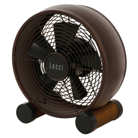Stolný ventilátor Breeze, Ø 20 cm, bronz/orech BEACON LIGHTING