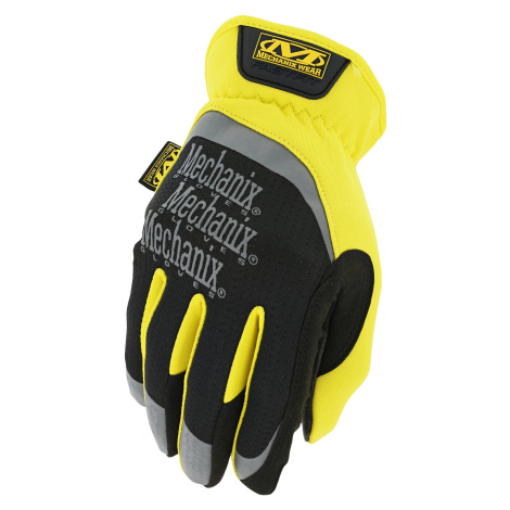 MECHANIX Pracovné rukavice so syntetickou kožou FastFit - žlté L/10