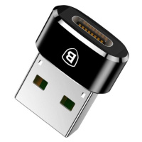 Baseus prevodník USB-A na USB-C čierny