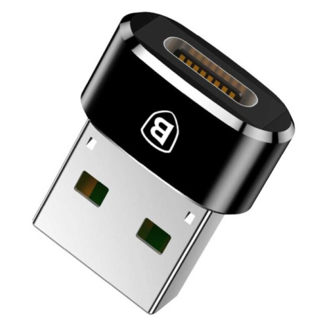 Baseus prevodník USB-A na USB-C čierny