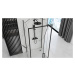 REA/S - Prístenná sprchová kabína Rapid Swing Black Dvere: 70 x Sprchová zástena: 90 KPL-009947