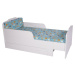 Sconto Detská rastúca posteľ s roštom BAMBI biela, 80x200 cm