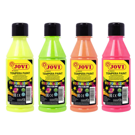 JOVI PREMIUM - Neónové temperové farby 250 ml žltá 51902