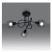 Čierne stropné svietidlo ø 10 cm Salom – Nice Lamps