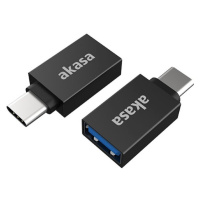 Akasa adaptér USB3.1 Gen2 - USB-C (F/M), 2ks v balení