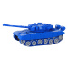 mamido  Tank RC s diaľkovým ovládaním, svetlá, zvuk, modrý 1:18 27MHz