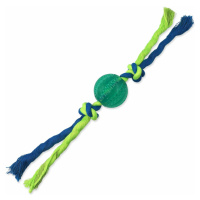 Hračka Dog Fantasy DENTAL MINT lopta s povrazom zelená 5x22cm