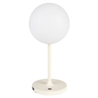 Krémová stmievateľná stolová lampa (výška 33 cm) Hub – White Label