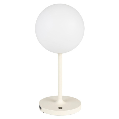 Krémová stmievateľná stolová lampa (výška 33 cm) Hub – White Label