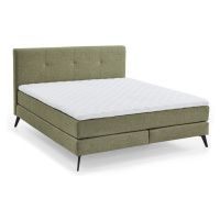 Zelená boxspring posteľ 180x200 cm ANCONA – Meise Möbel
