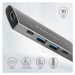 AXAGON HMC-5G2, USB 3.rozbočovač 2 Gen 2 10 Gb/s, 2x USB-A, 2x USB-C, HDMI, 60W PD, 13cm kábel U