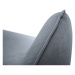 Sivá zamatová pohovka Cosmopolitan Design Vienna, 160 cm