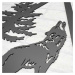 Vyrezávaný 3D obraz - Divoký vlk