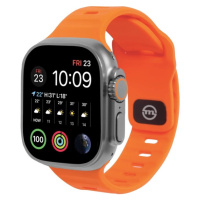 Mobile Origin Strap silikónový remienok pre Apple Watch 49mm/45mm/44mm/42mm, oranžová