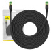 Kábel Baseus Braided network cable cat.8 Ethernet RJ45, 40Gbps, 15m (black)