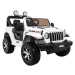 mamido  Elektrické autíčko Jeep Wrangler Rubicon 4x4 biele