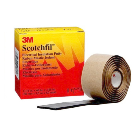 3M Scotchfil Elektroizolační tmelová páska, černá, tl. 3,1 mm, 38 mm x 1,5 m