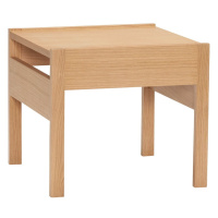 Odkladací stolík s doskou v dubovom dekore 50x50 cm Forma – Hübsch