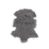 Sivá kožušina z tibetskej ovce Bonami Selection, 60 x 90 cm